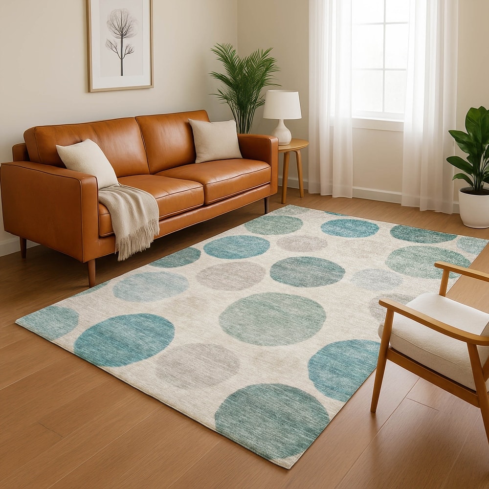 Premium Washable Super Soft Modern Bubbles Mayfield Rug