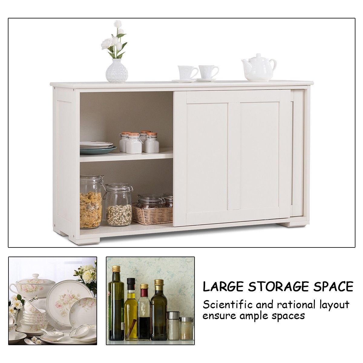 Sliding Doors Storage Cabinet