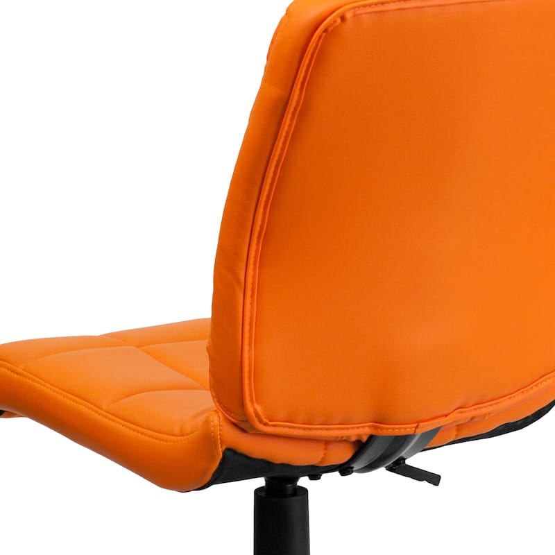 Mid-Back Quilted Vinyl Swivel Task Office Chair