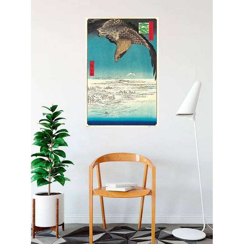 Jumantsubo Plain at Fukagawa Susaki by Hiroshige Art Poster - 24 x 36 Inch