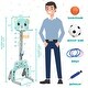 preview thumbnail 7 of 8, Adjustable Kids 3-in-1 Basketball Hoop Set Stand with Balls - 21.5" x 19.5" x 52.5"-62.5" (L x W x H)