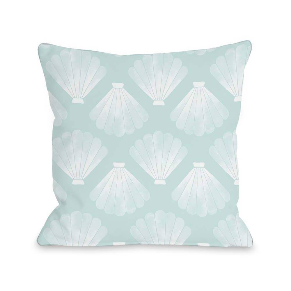 18x 18 One Bella Casa Don't Count The Days Throw Pillow w/Zipper by Ursula Dodge Aqua 