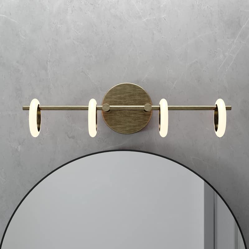 OROMA HOME Loop 4-Light Integrated-LED Bathroom Vanity Light - N/A