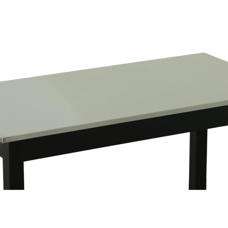 Stainless Steel Top Bar Table - 42" - Black