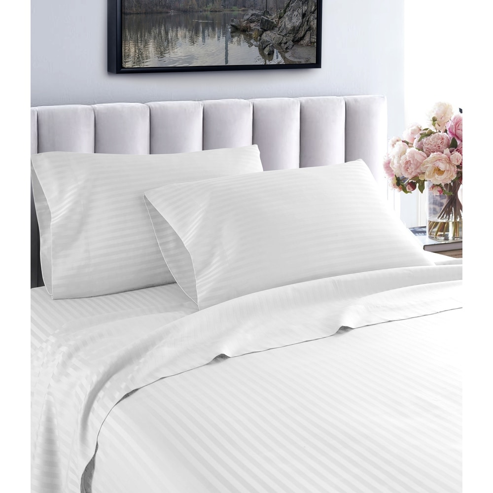 Egyptian Cotton 500 Thread Count Extra Deep Pocket Solid Bed Sheet Set - On  Sale - Bed Bath & Beyond - 5904477