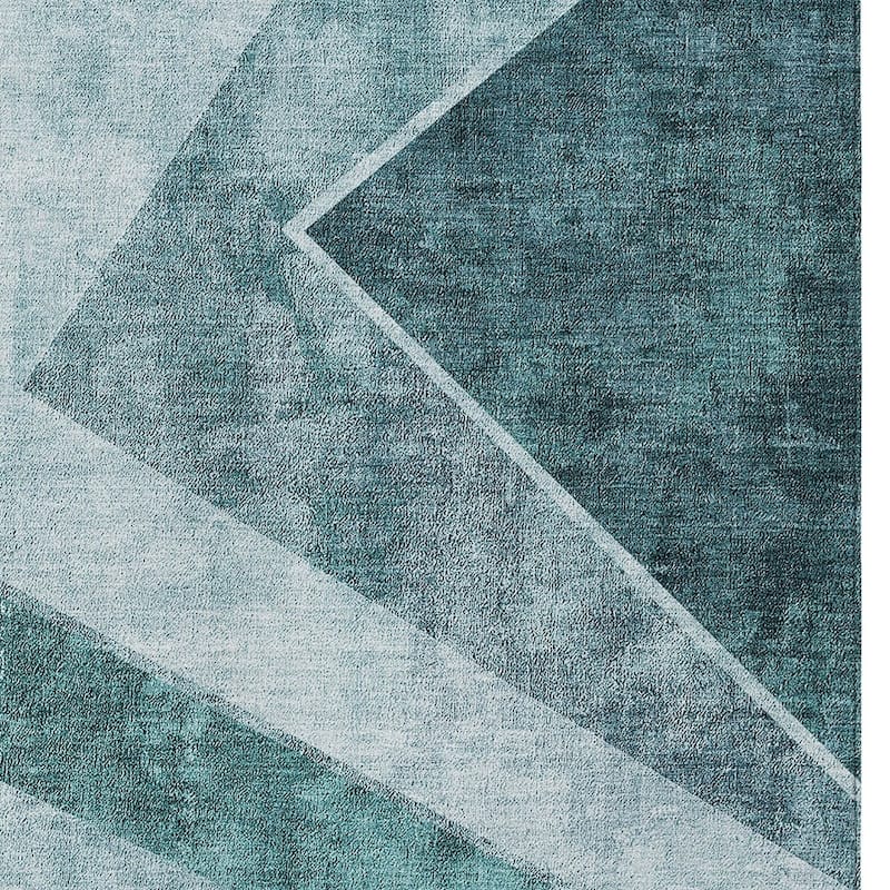 HomeRoots Geometric Transitional Rectangle Outdoor Rug
