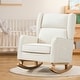 preview thumbnail 14 of 60, HOMYKA 27.56" Wide Rocking Chair for Nursery with Solid Wood Leg