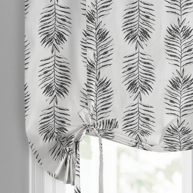 Exclusive Fabrics Sago Printed Cotton Tie-Up Window Shade (1 Panel)