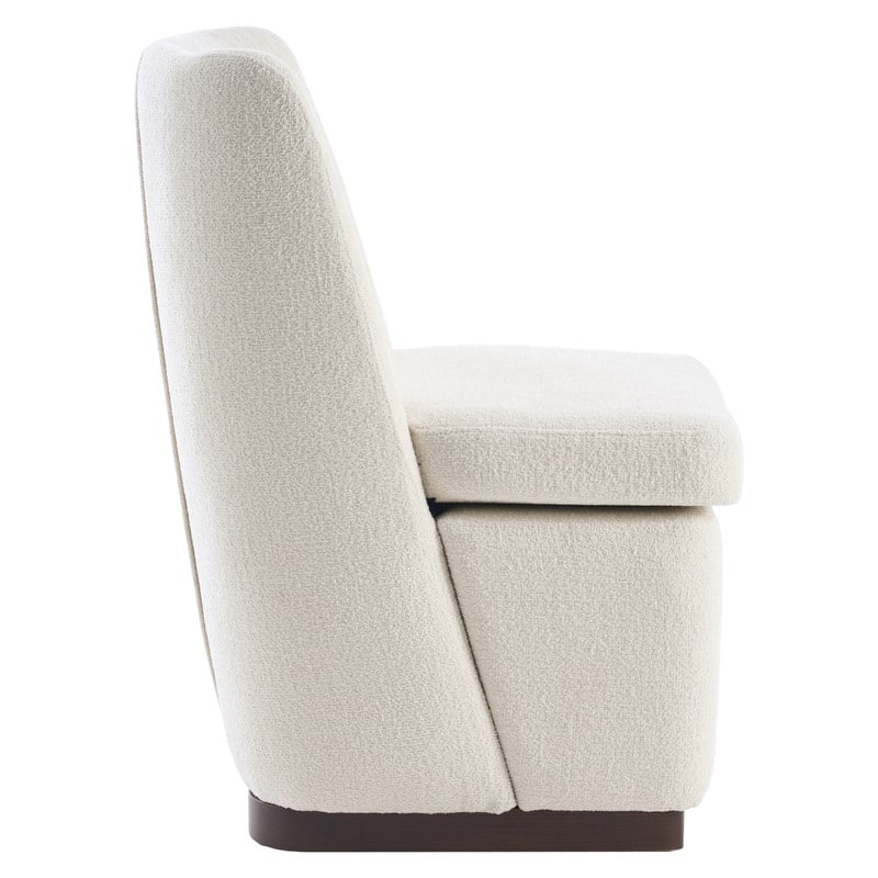 Modern Upholstered Accent Chair with Back for Dining Room, Living Room, Bedroom