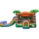 preview thumbnail 7 of 7, XJUMP Tropical Commercial Grade Inflatable Water Slide Bounce House Combo with Attached Splash Pool (with Air Blower)
