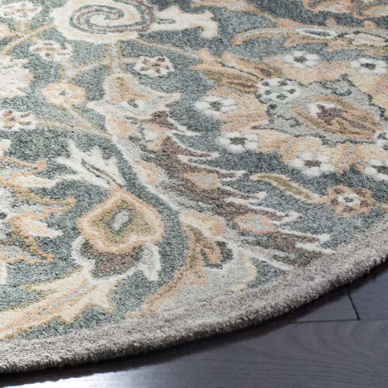 SAFAVIEH Handmade Bella Faith Modern Floral Wool Rug