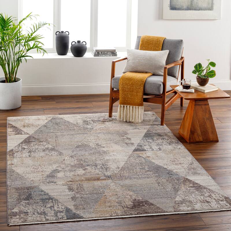Ignacio Modern & Contemporary Area Rug - 2' 7" x 4' 11" - Taupe/Gray