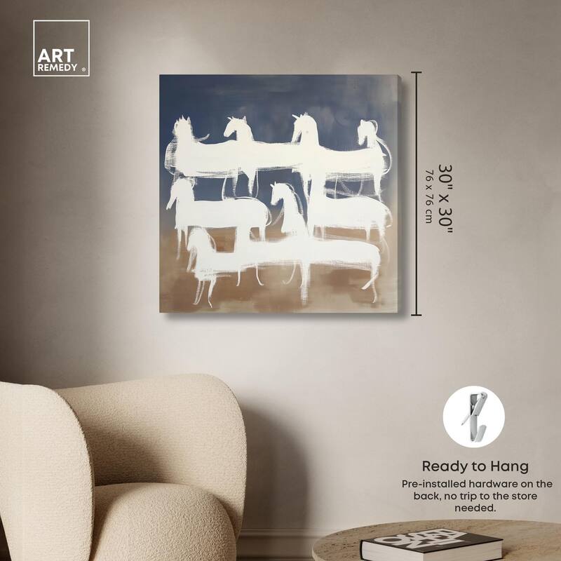 Phantom Herd Canvas by Art Remedy, Gallery Wrapped