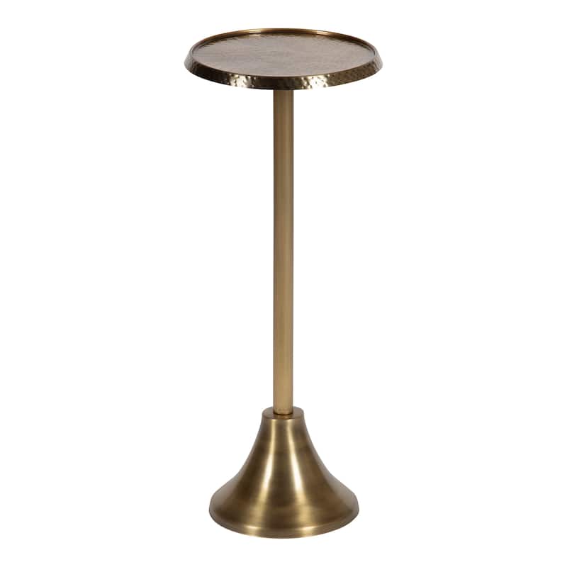 Kate and Laurel Sanzo Metal Side Table - 9x9x23 - Gold