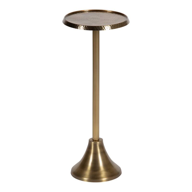 Kate and Laurel Sanzo Metal Side Table - 9x9x23 - Gold