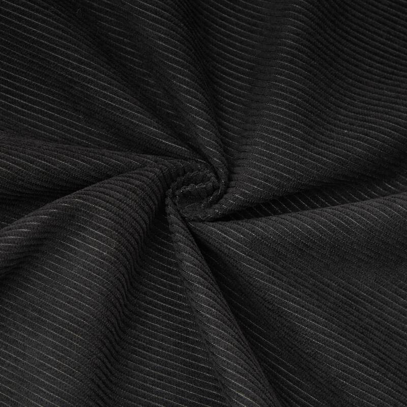 Modern L-Shaped Corduroy High Back Sofa, Left-Hand Facing (LHF)