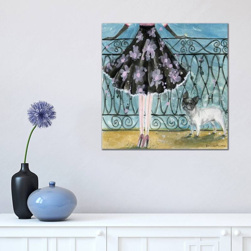 iCanvas "French Bulldog " by Bella Pilar Canvas Print - 18x18x1.5