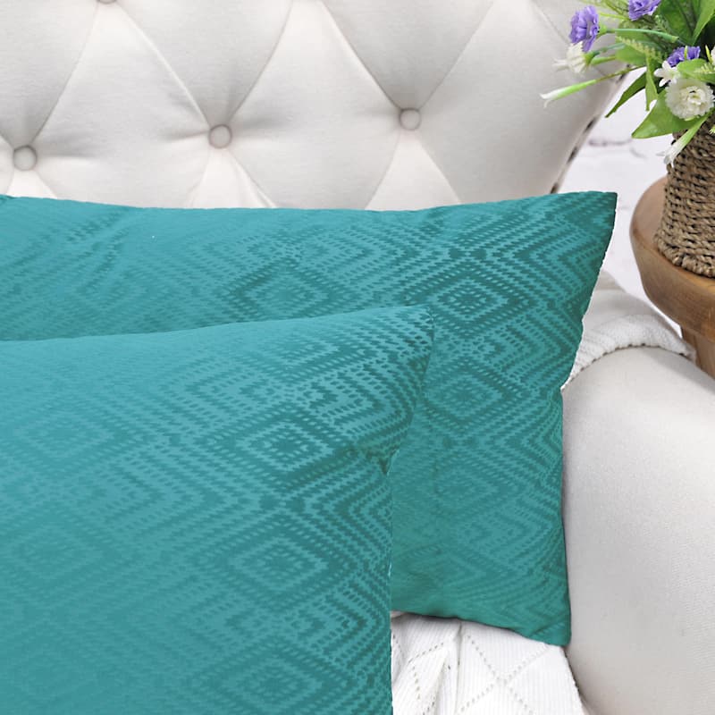 Tonopah Ikat Velvet Throw Pillow Cover Set, NO INSERT