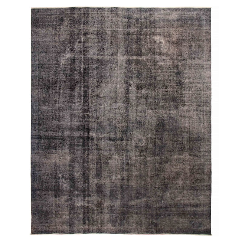 ECARPETGALLERY Hand-knotted Color Transition Charcoal Wool Rug - 9'8 x 12'6 - Charcoal - 9'8 x 12'6