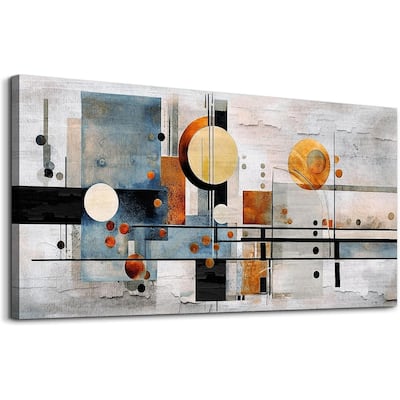 Color Block Line Canvas Prints, Abstract Pictures