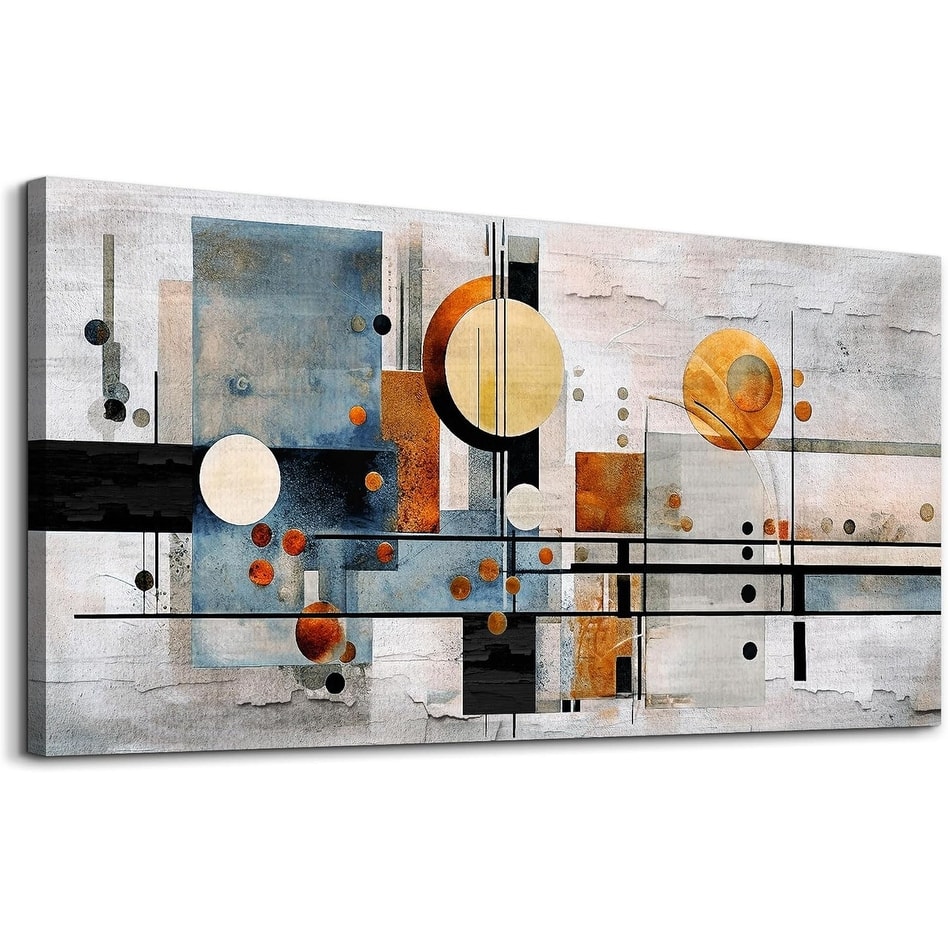 Color Block Line Canvas Prints, Abstract Pictures