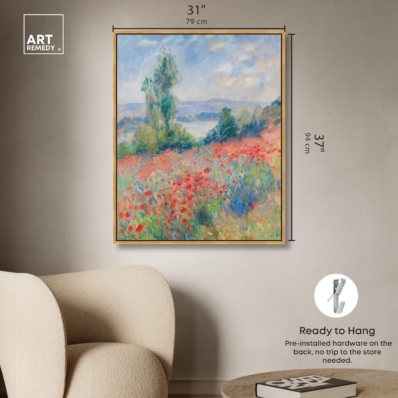 Blanket of Poppies I Canvas by Art Remedy