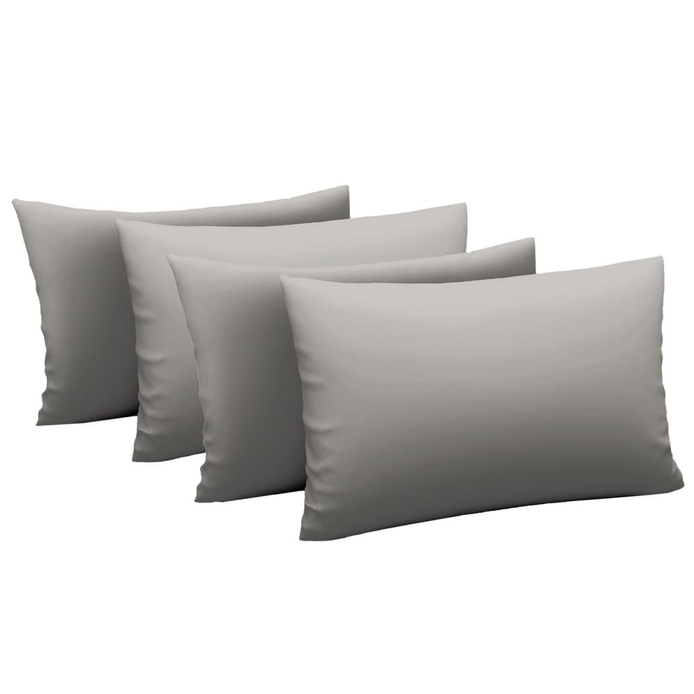 2 Qty Pillow Case Size~Euro,King,Queen,German 400TC Egyptian Cotton Solid Colour 