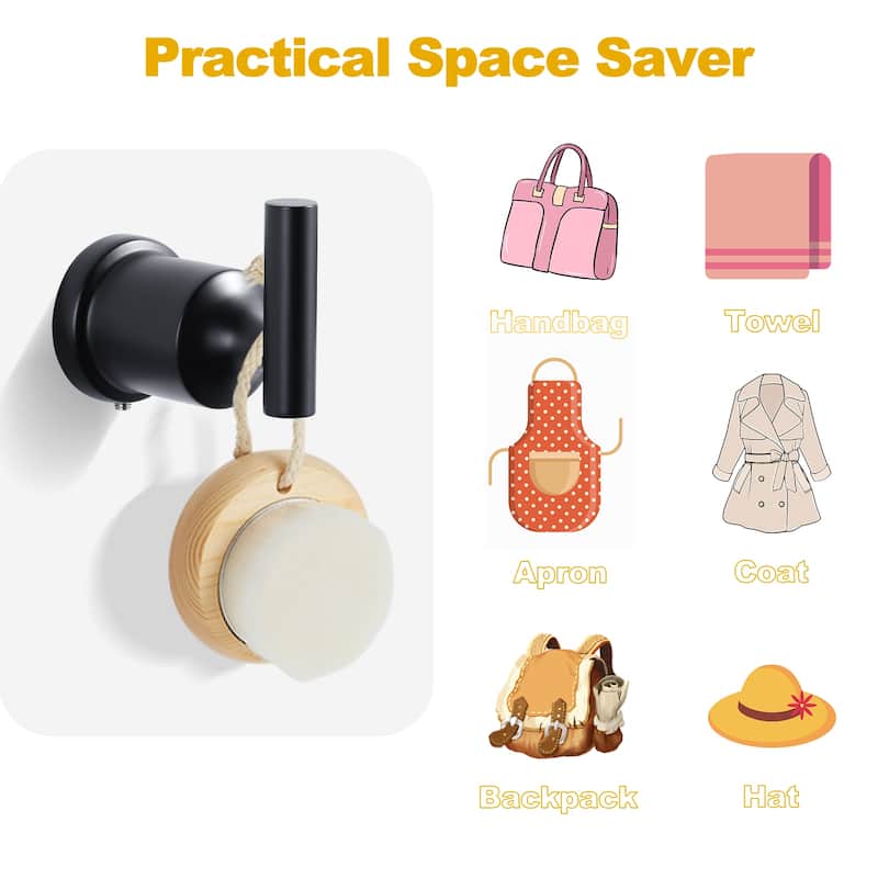 WOWOW 304 Stainless Steel Bathroom Towel Hook