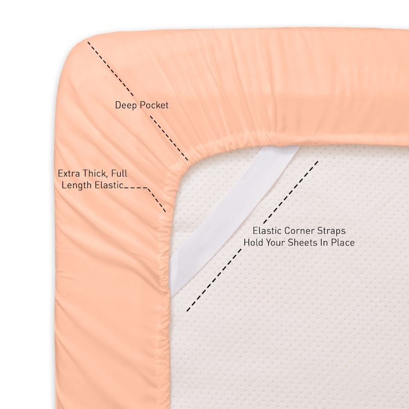 Soft Microfiber 5-piece Split King Bed Sheet Set