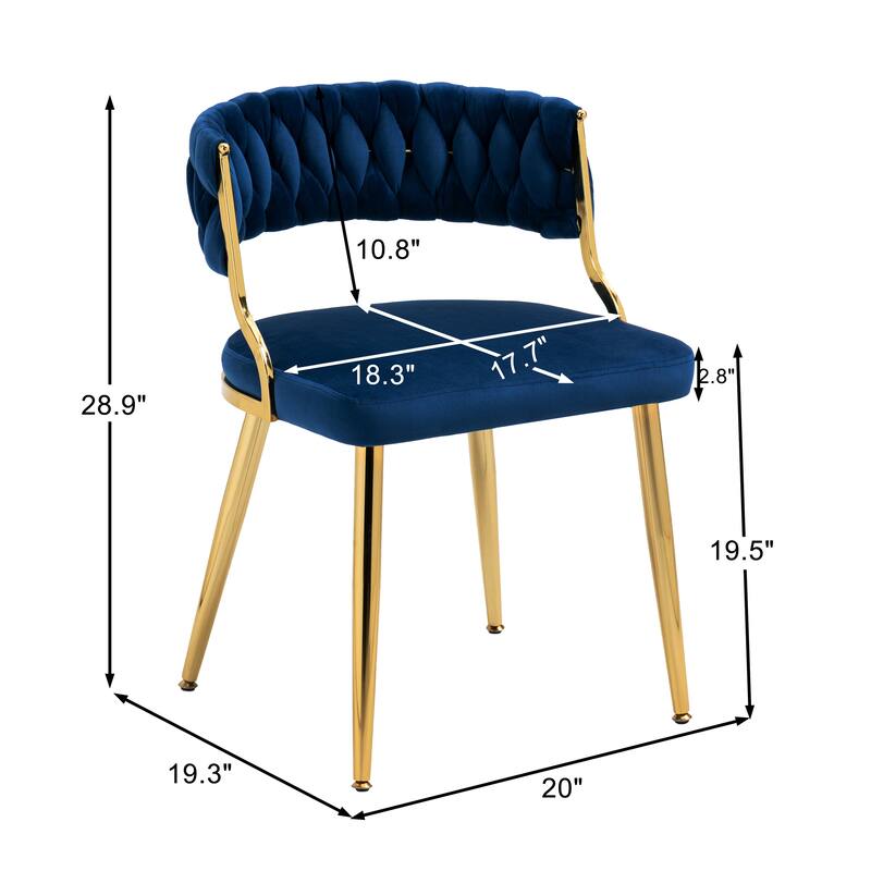 Modern Velvet Dining Chairs Set of 2