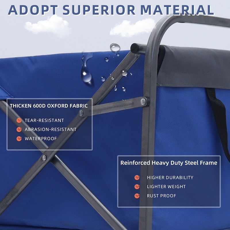 Beach Trolley Cart Camping Folding Wagon