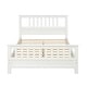 preview thumbnail 4 of 6, Full Size Wood Platform Bed with Paneled Headboard and Footboard, Sturdy Solid Wood Frame with Reinforced Slats