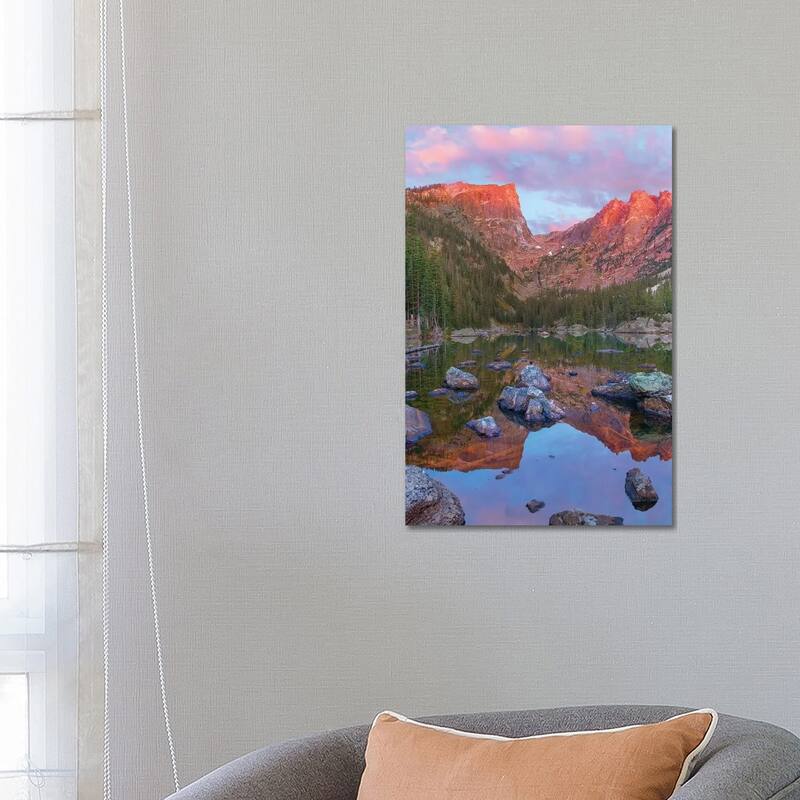 iCanvas "Hallett Peak, Dream Lake, Rocky Mountain National Park, Colorado" by Tim Fitzharris Canvas Print - 26x18x1.5