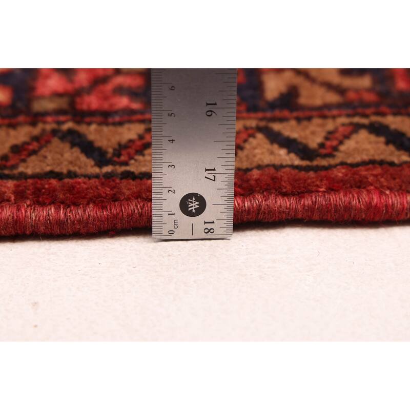 ECARPETGALLERY Hand-knotted Konya Anatolian Dark Red Wool Rug - 3'7 x 9'6