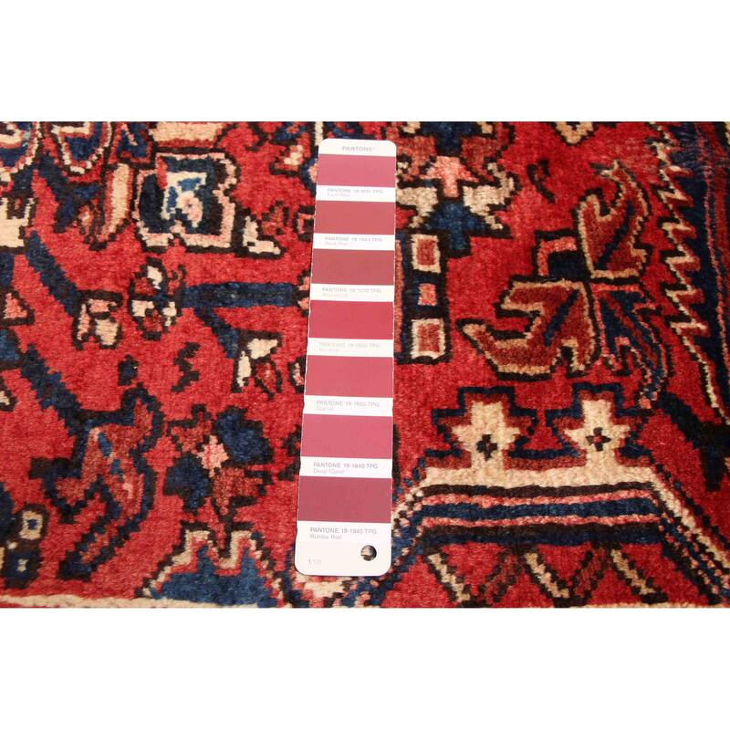 ECARPETGALLERY Hand-knotted Sarabi Red Wool Rug - 7'1 x 9'1