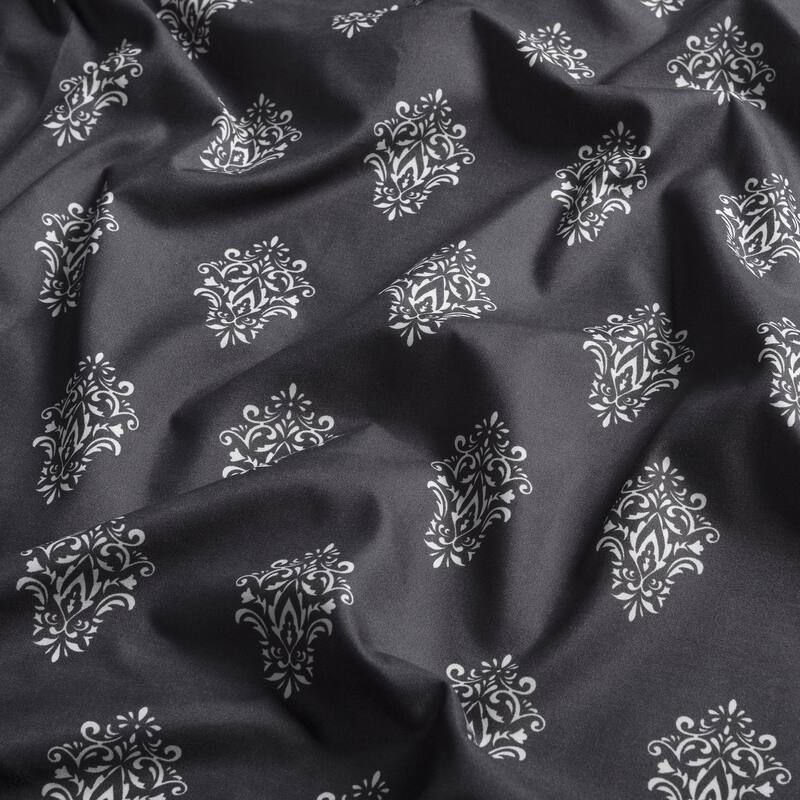 Chanasya Victorian Damask Print Ultra Soft Microfiber Sheet Set