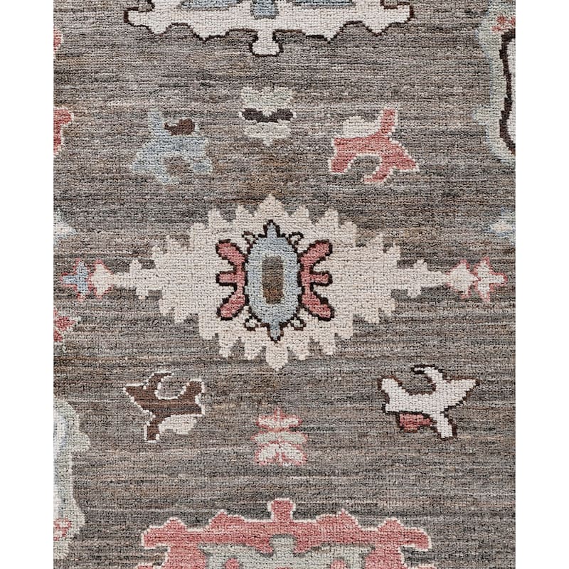 Oushak One-of-a-Kind Hand-Knotted Area Rug - Brown - 8' 0" x 9' 8"