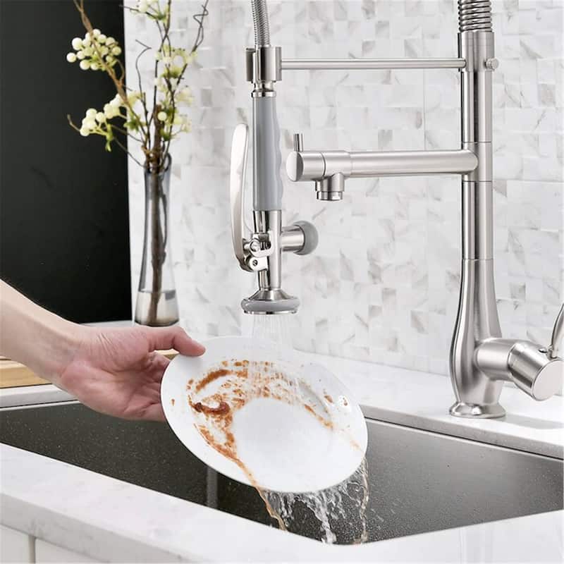Commercial Kitchen Faucet Single Handle Modern Single Hole Kitchen Sink Faucets With Pull Down Sprayer Modern Basin Taps