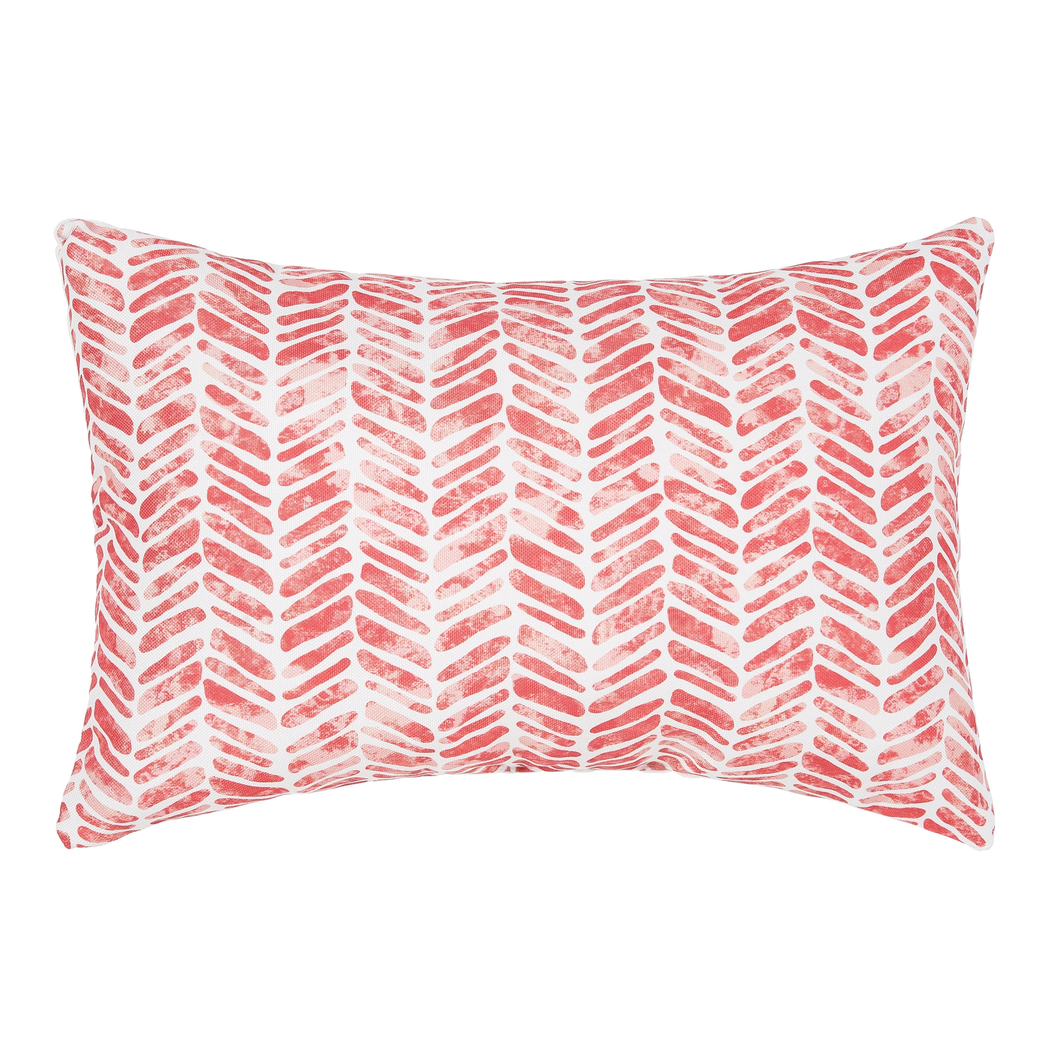Orange Herringbone Pillow