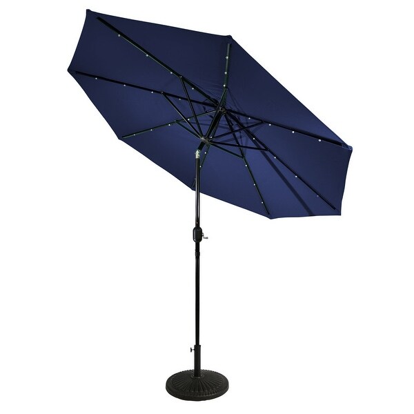 lighted umbrella with stand