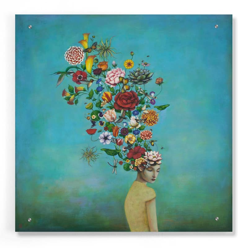 Epic Art 'A Mindful Garden' by Duy Huynh, Acrylic Glass Wall Art - 24x24