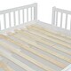 preview thumbnail 4 of 14, White Full Size Solid Wood House Loft Bed with Ladder & Wardrobe