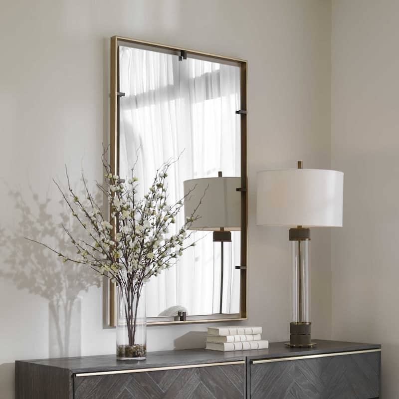 Uttermost 09754 Egon 29-7/8" W x 50" H Rectangular Framed Bathroom
