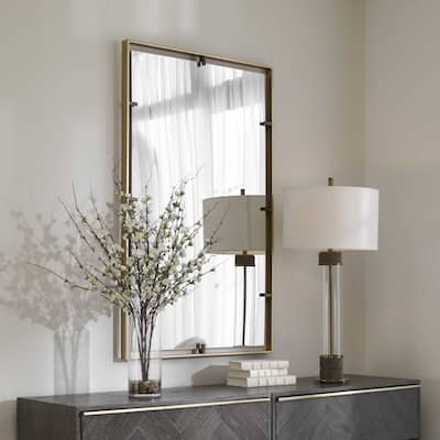 Uttermost 09754 Egon 29-7/8" W x 50" H Rectangular Framed Bathroom
