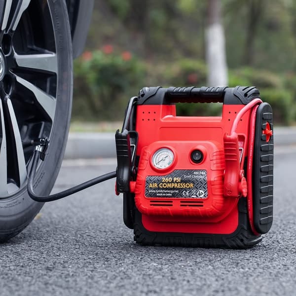 1200 Peak/600 Instant Amps Car Jump Starter (to 6L Gas or 6L Diesel  Engine), Jump Boxes, 2.1A USB Ports, Jump Box,Battery Clamps - Bed Bath &  Beyond - 39915819