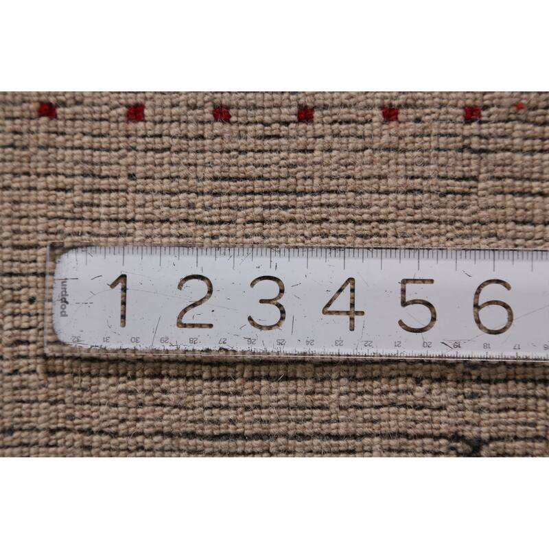 Camel Tribal Gabbeh Indian Rug Hand-Knotted Wool Carpet - 3'10" x 5'8"