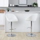 preview thumbnail 46 of 84, Porch & Den Livesey High Back Adjustable Bar Stool with Rounded T Footrest (Set of 2)