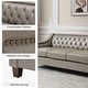 preview thumbnail 34 of 65, Mateo 82.28" Wide Transitional Genuine Leather Sofa with Nailhead Trim and Button-Tufted Back