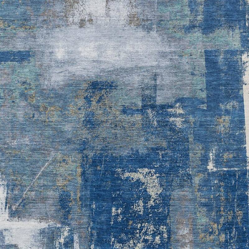 HomeRoots Abstract Transitional Rectangle Outdoor Rug