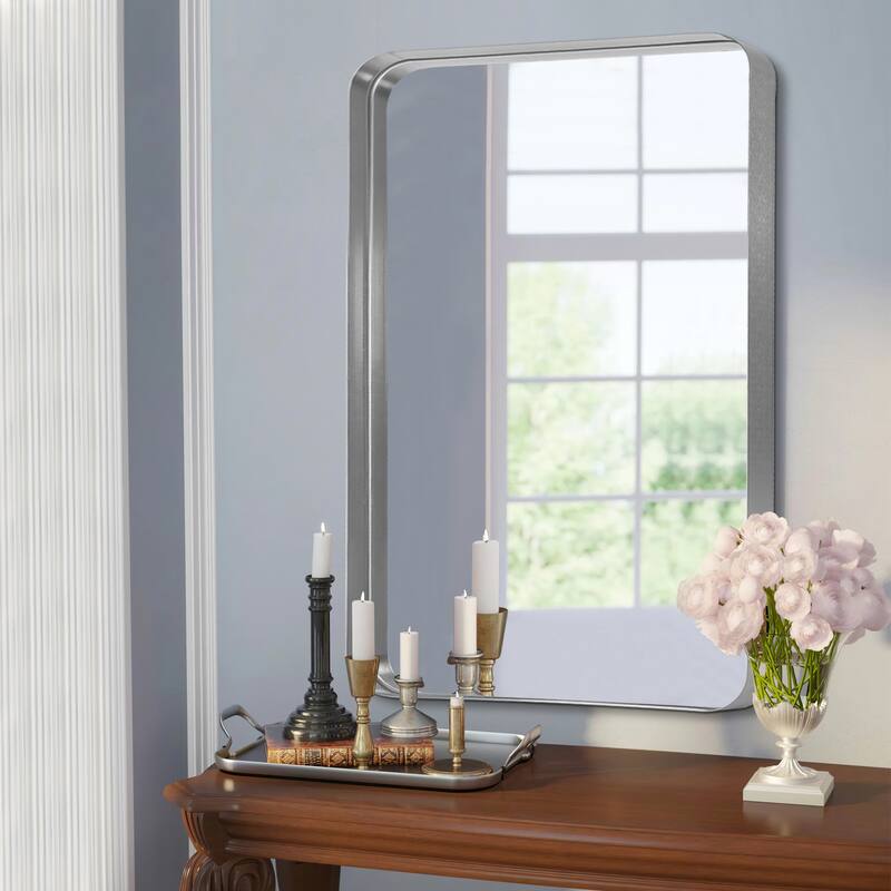 Modern Deep Frame Wall-Mounted Vanity Rectangle Mirror